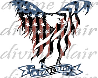 In God We Trust Eagle