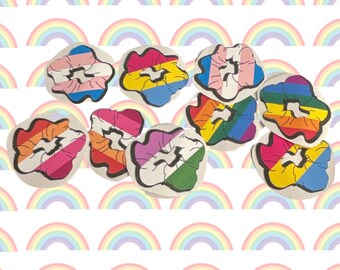 Scrunchie Pride Flag Sticker (15 Pride Flags for Genders and Sexualities to choose from)