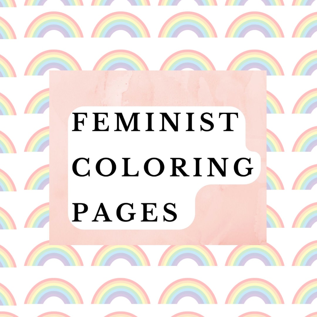 Printable Feminist Coloring Book Ten Digital Pages to Color - Etsy