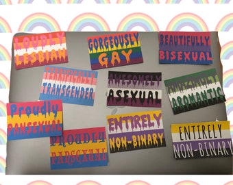 Pride Flags Paper Sticker  (2x3)