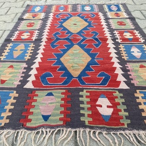 Anatolia Rug, Doormat, Antique Rug, Handmade Kelim, Teppich, Small Carpet, Tapis, Bathmat, Bedroom Rug  34" X 45.3" (86 X 115 cm)