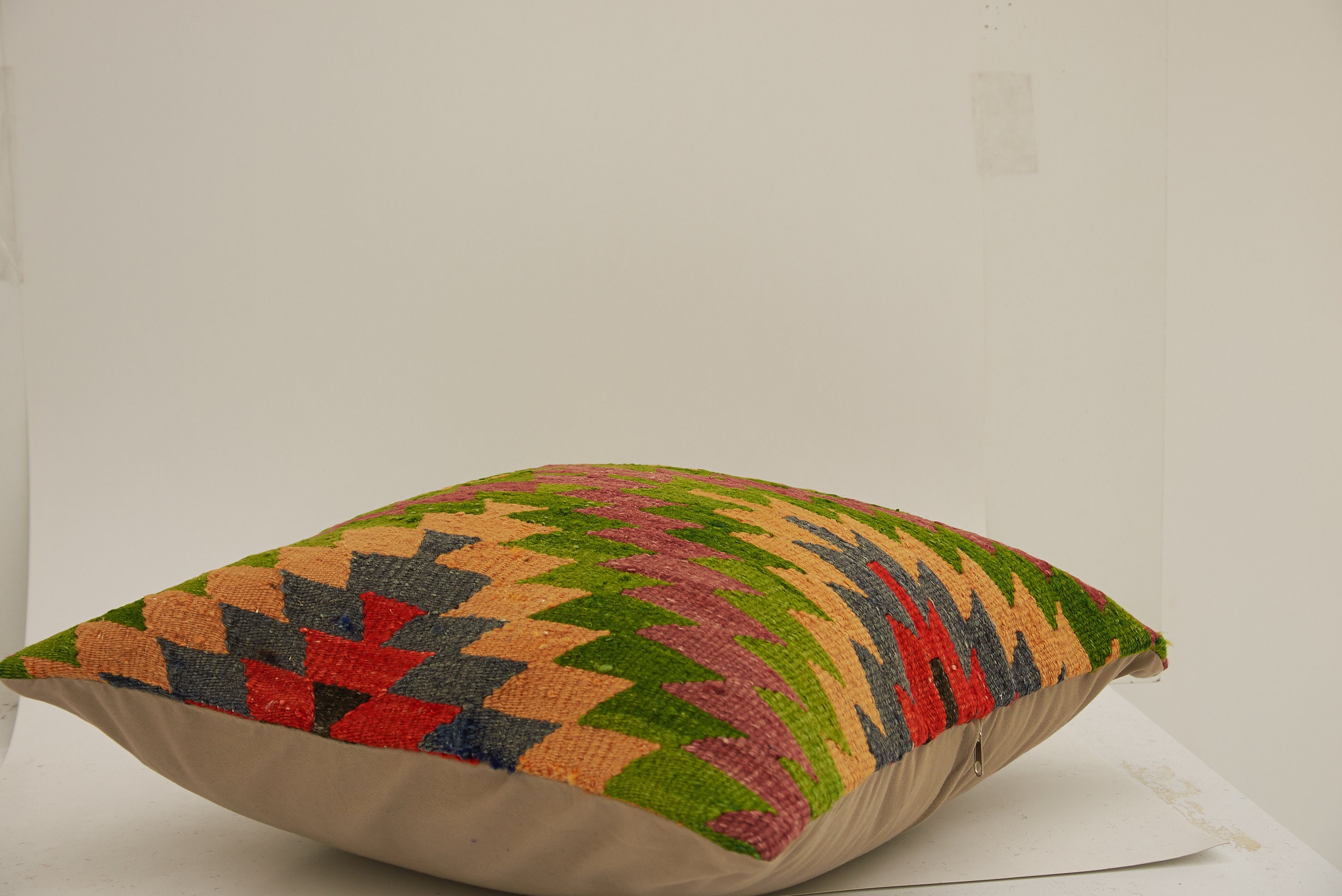 Green Kilim Pillow Kilim Cushionexclusive Pillow kilim Etsy