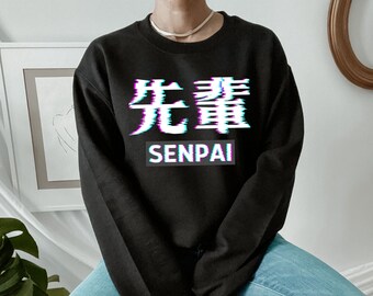 Senpai Anime/Vaporwave Ropa/Anime Cosplay Regalo/Pastel Goth Streetwear/Linda Sudadera Harajuku