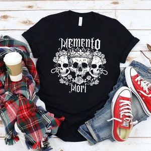 Memento Mori/Death and Desire/Skull Skeletons/Witchcraft Gothic Goth/Mori Girl Clothing T-Shirt