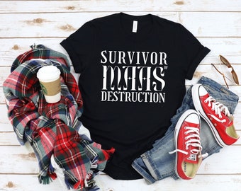 Survivor of Maas Destruction/ACOTAR Sarah J Maas/A Court of Thorns/Roses Court of Dreams/Rhysand Celaena Dorian/Bookish Gift T-Shirt