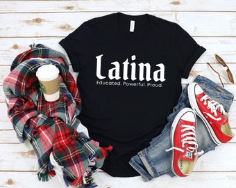 Ausgebildete Lateinisch Mächtige Stolze / graduierte Chingona Mexikanische / Profesora Phd Abschlussfeier / Lateinische feministische T-Shirt