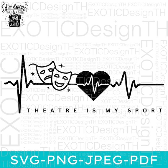 Theatre Heartbeat Theater Nerd Drama Rehearsal T-Shirt Theatre Heartbeat Theater Nerd Drama Rehearsal T-Shirt
