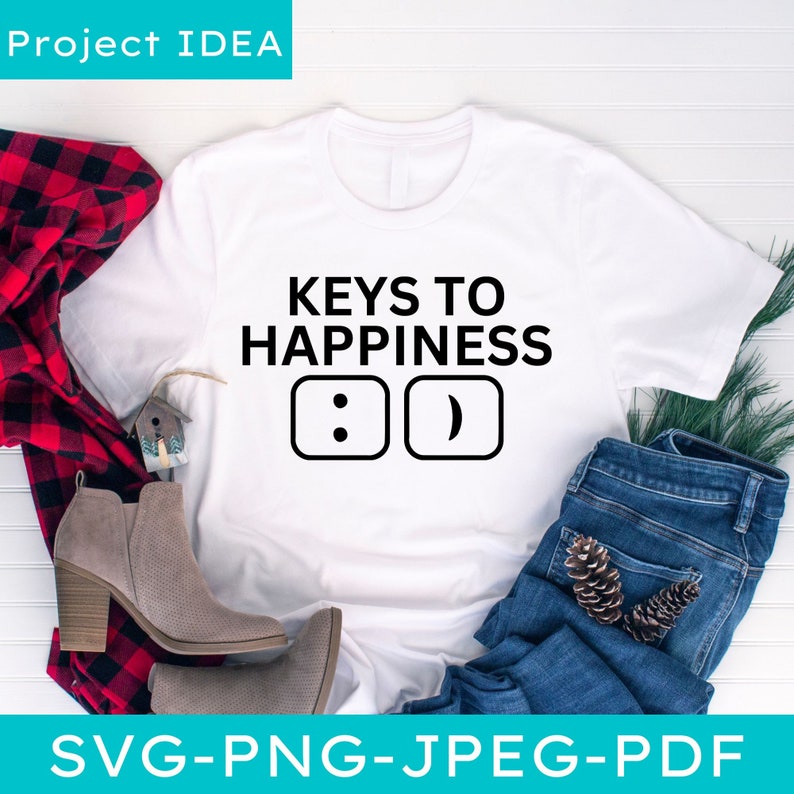 Keys to Happiness SVG, Funny Tech Support, Technical Sarcastic ...