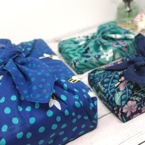 Set di 3 grandi copridivani in tessuto furoshiki - 80 cm e 53 cm