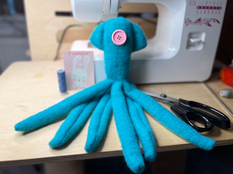 Coraline Squid Plush Octopus Coraline One Eye Button - Etsy