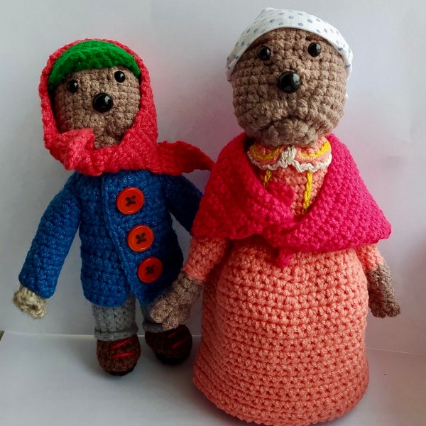 Ma & Emmet Otter Jug-band Collection Crochet Dolls, Emmet Otter Doll, Otter Doll, Cute Birthday Gifts, Handmade Doll as Valentines day kids