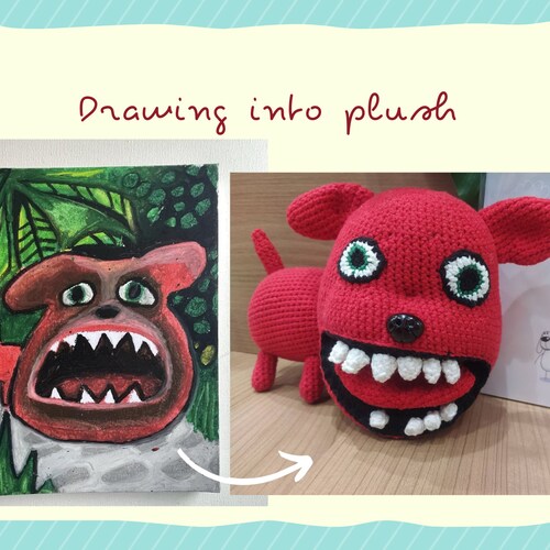 custom plush toys from drawing