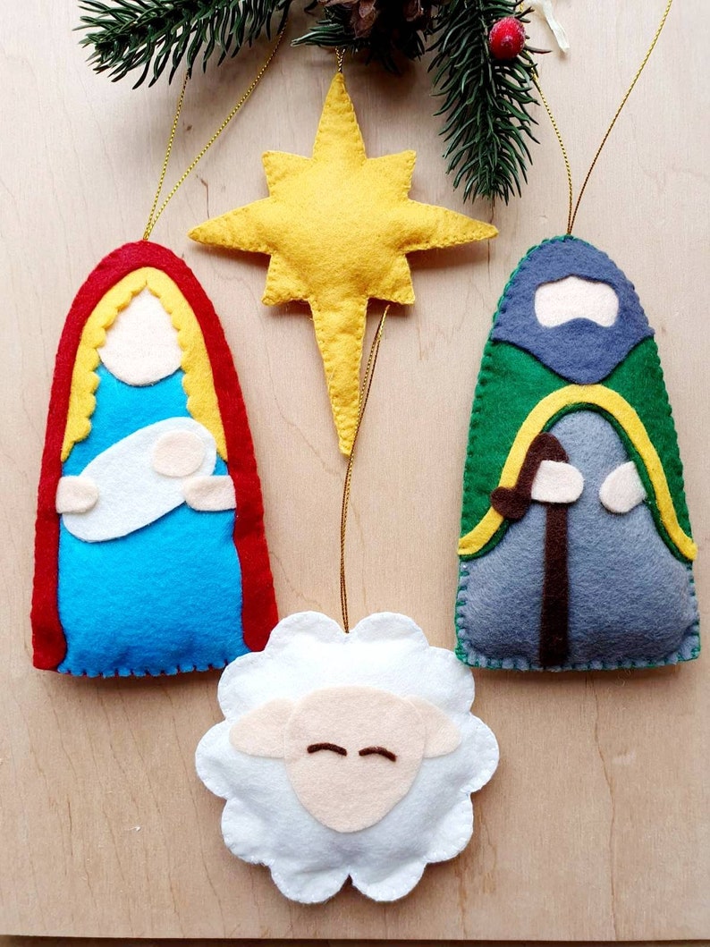 Nativity Set Sewing PATTERN Nativity Ornament DIY Christmas Etsy