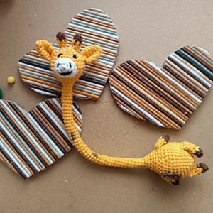 Easter crochet pattern giraffe charm gift ideas, Funny amigurumi pattern, Birthday gift idea DIY, Valentines Day car hanging accessories image 7