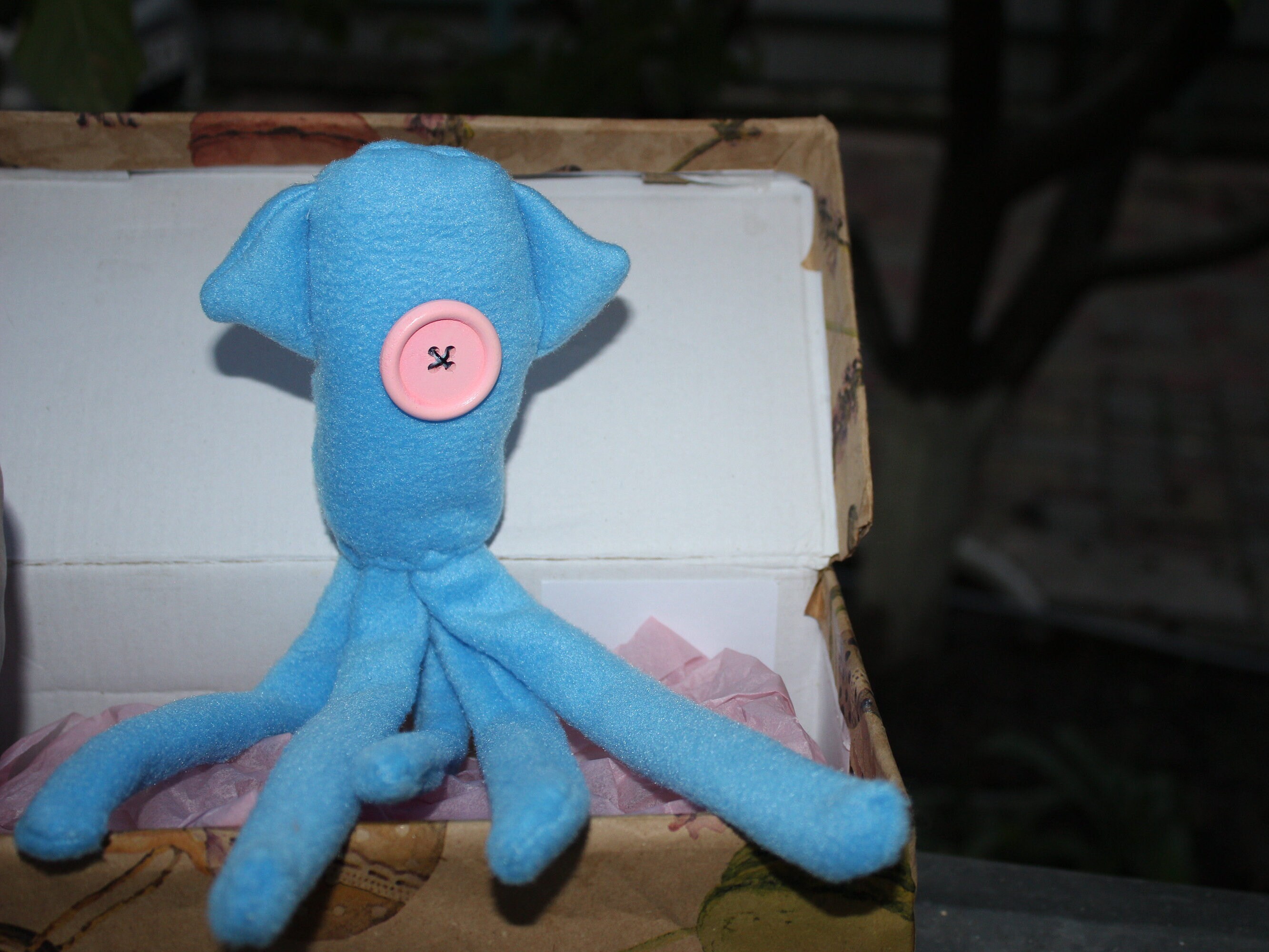 blue squid plush