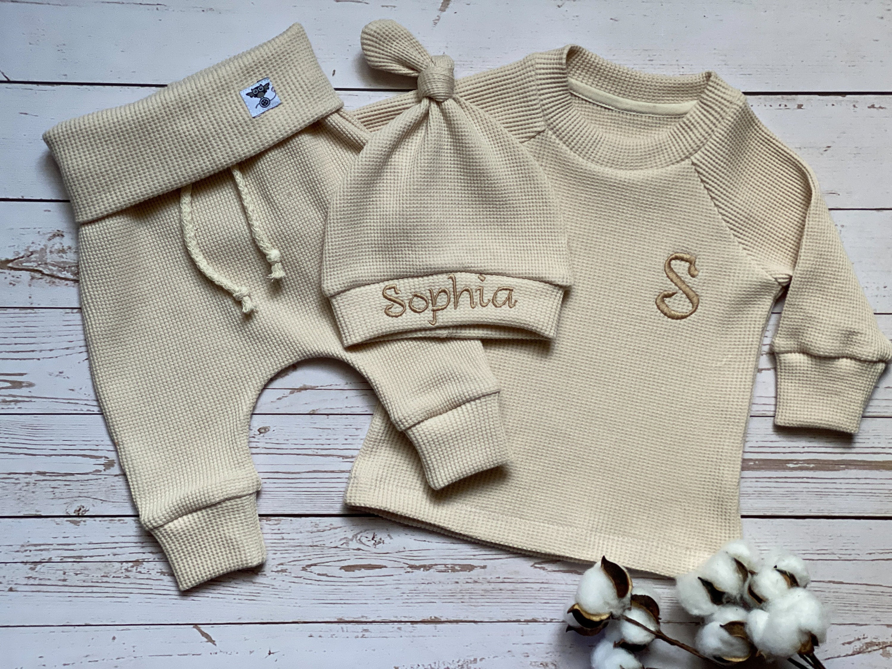 sage green newborn outfit