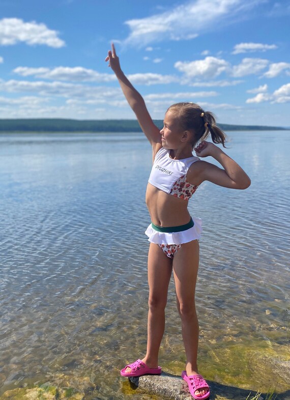 strawberry swimsuit baby