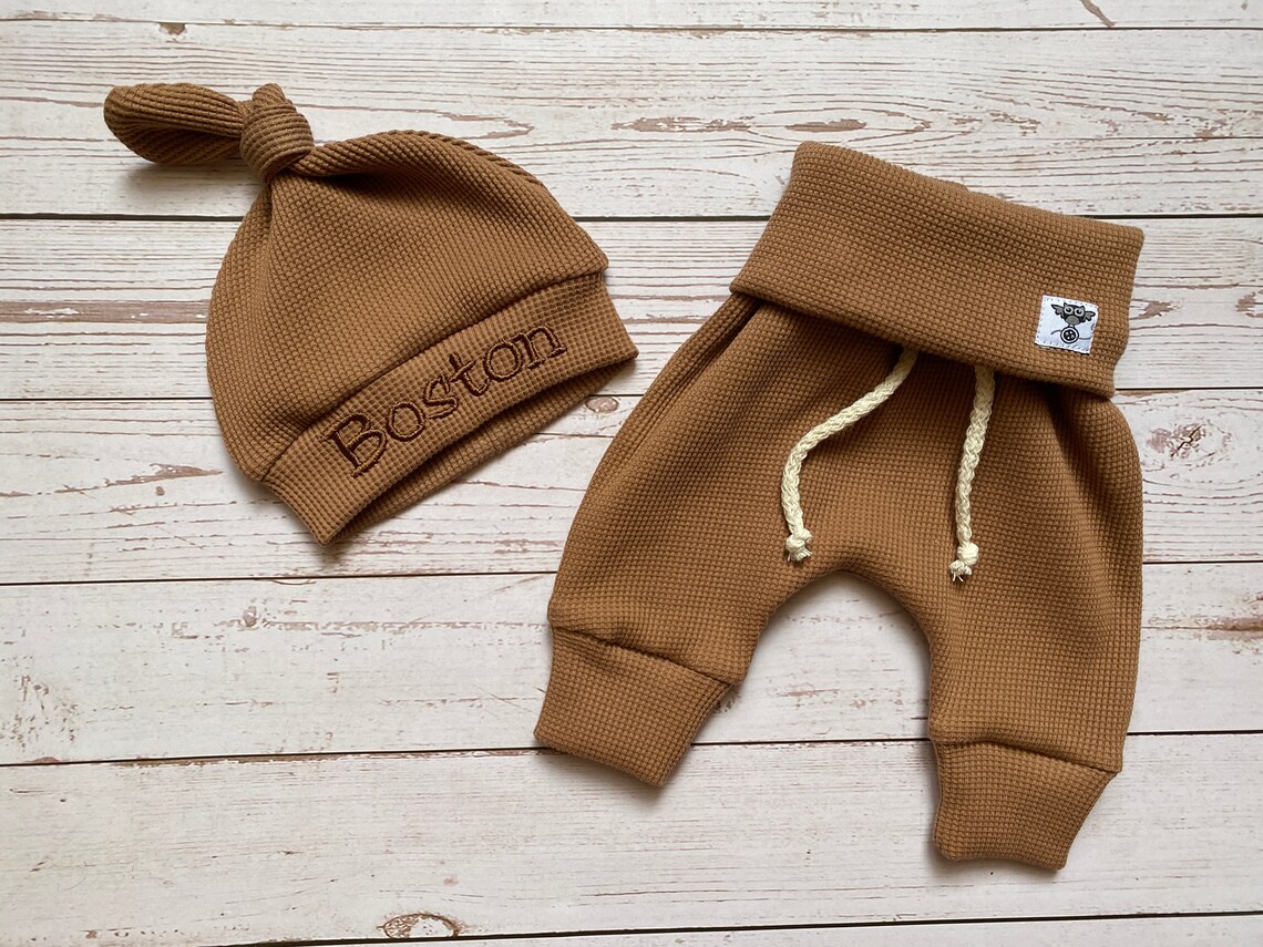 Baby waffle pants waffle baby leggings organic baby clothes Etsy