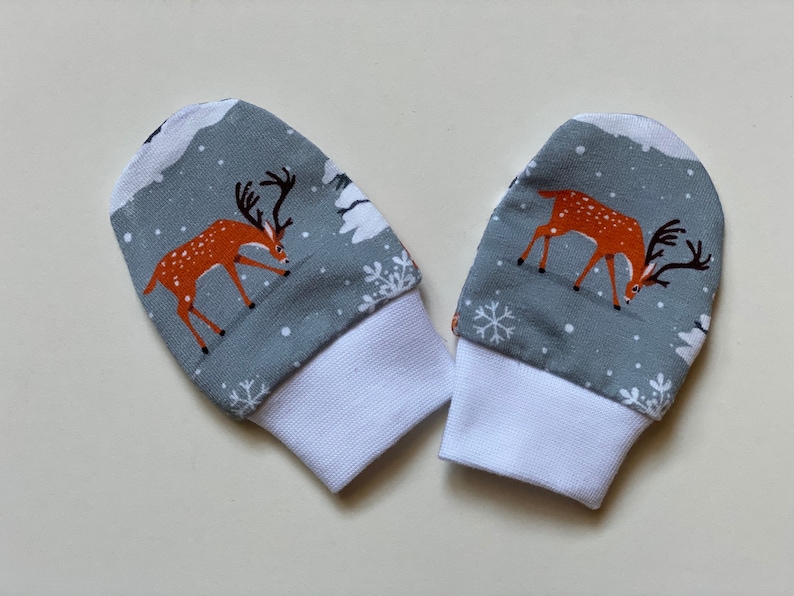 Organic baby mittens newborn scratch gender neutral mitts Etsy