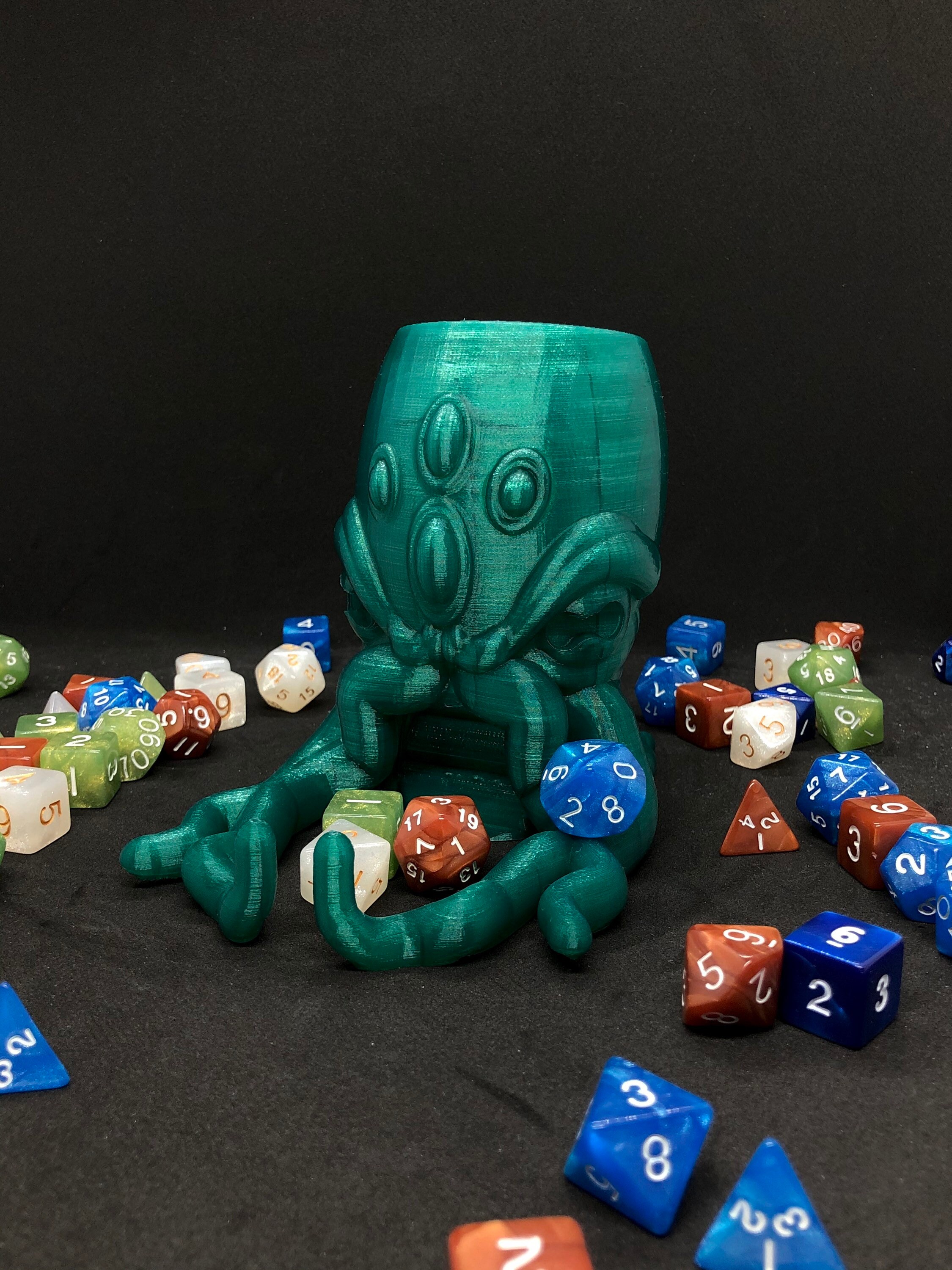 Cthulhu Dice Tower Tabletop Game Dice Roller DnD Dungeons Etsy