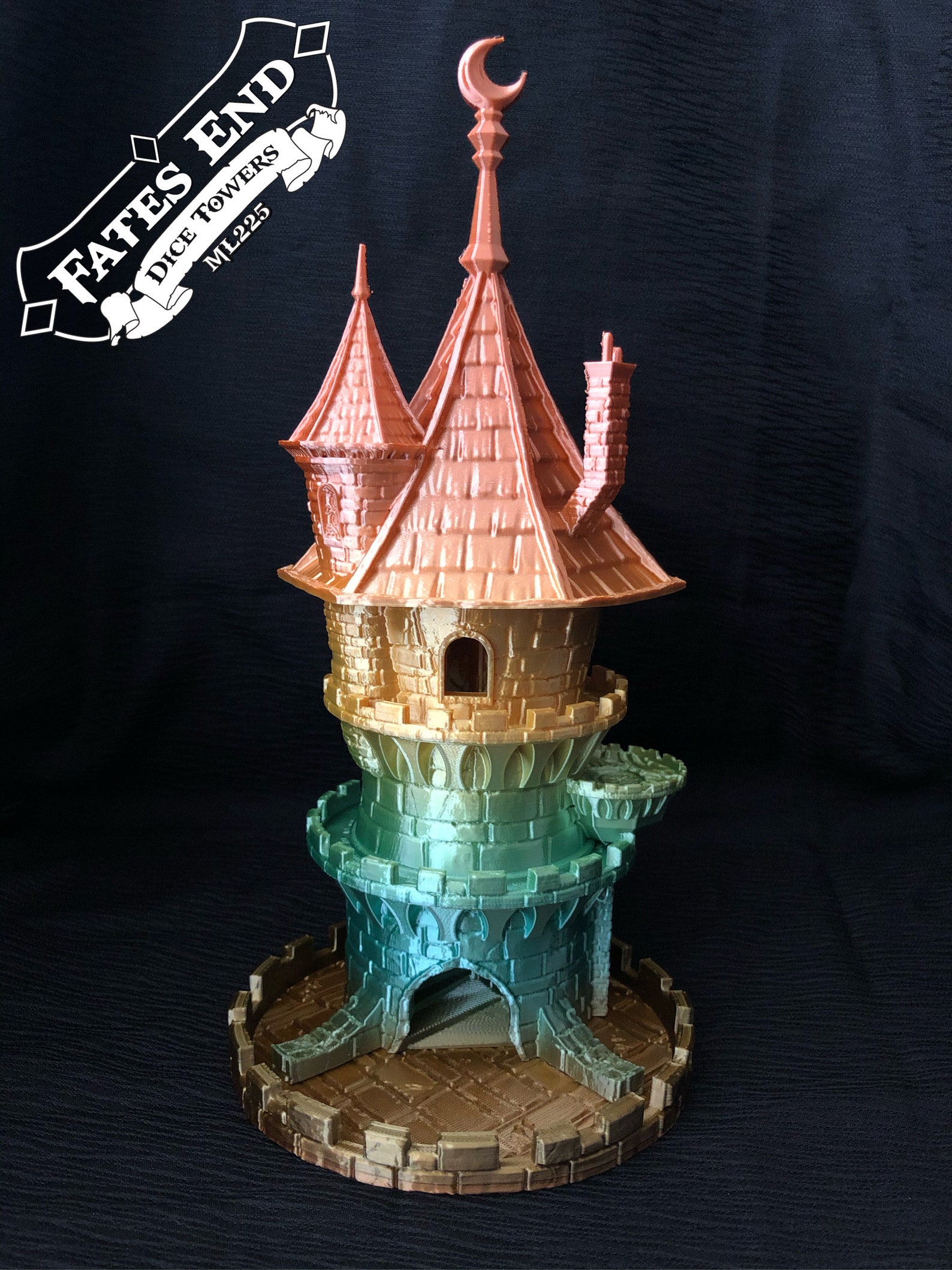Wizard Dice Tower by Fates End. 3D printed DnD Dungeons Etsy