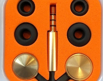 Original Siemens Y-119 Kopfhörer Bass Freisprecheinrichtung mit Mikrofon Gold Farbe