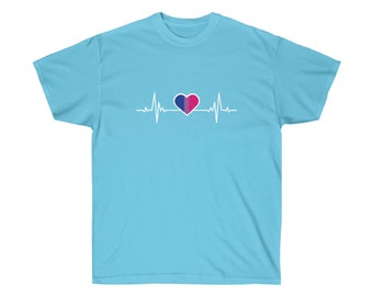 Pride Heartbeat Bisexual Flag