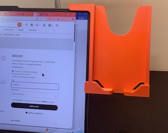 Laptop Phone Companion - 3D Printed Phone Holder - Desk Accessory - Stocking Stuffer