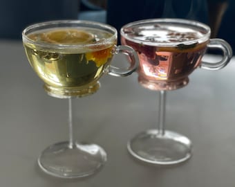 Tea Coupe: Teacup Inspired Wine, Cocktail, Coffee, Dessert Glass