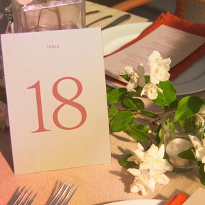Wedding Table Numbers – 2-Become-1 Collection – Deposit