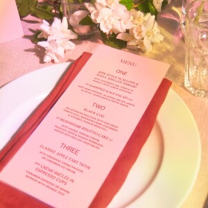 Menu kolacji weselnej – depozyt – kolekcja 2-Become-1