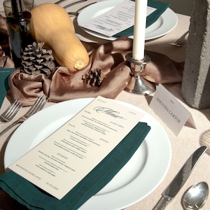 Suíte de papéis de casamento no dia – Folha – DEPÓSITO – Coleção Let The Eat Cake – (nome do local, ordem de serviço, cardápio)