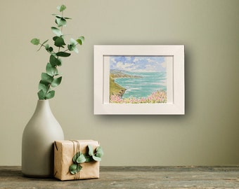 St Ives Zennor Cornwall Coastline Framed Art Print Impressionist Cornish Seascape Art Print Wall Decor Home Decor Direct From Artist