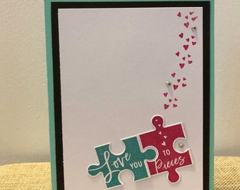 Love you to pieces - greeting card