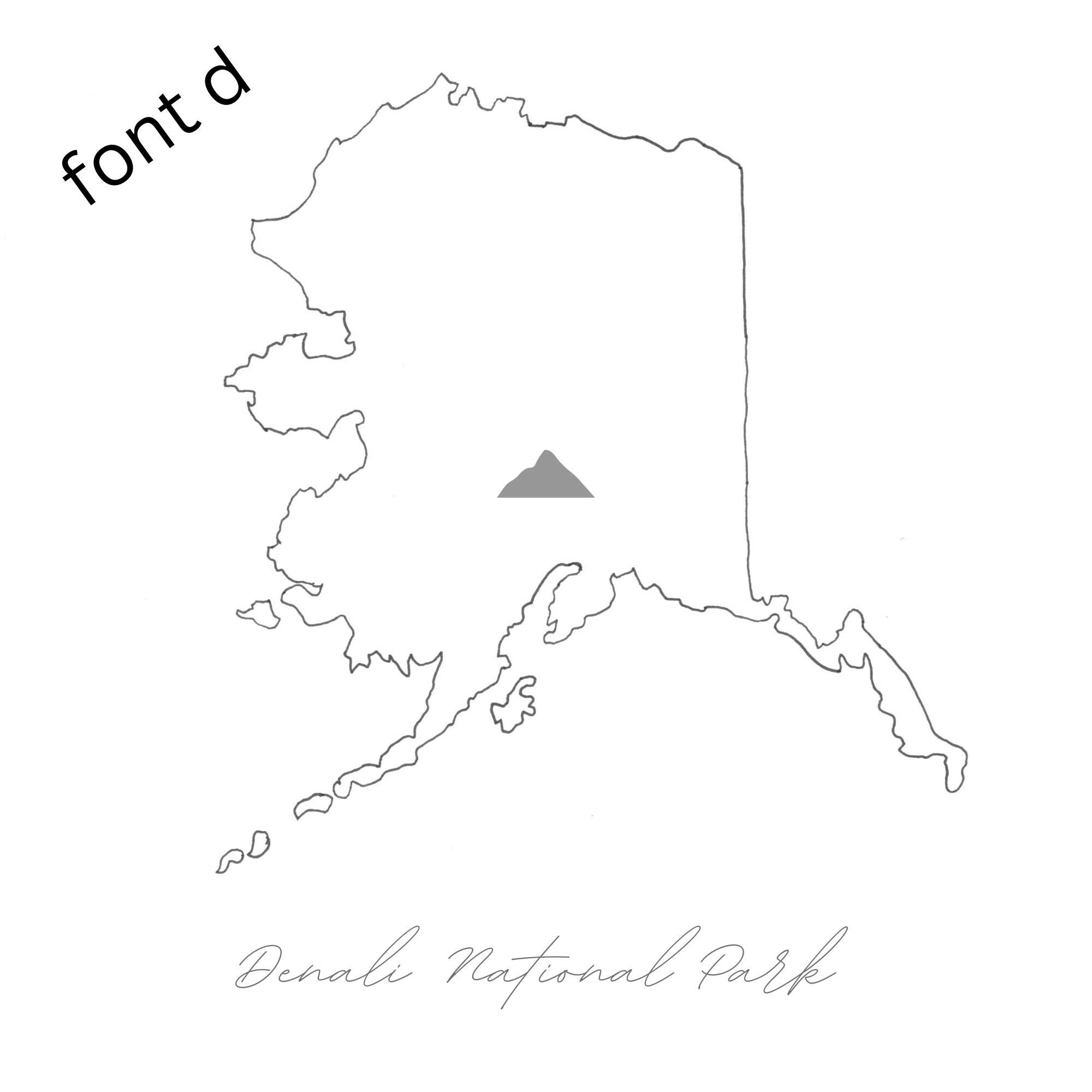 Alaska: Minimalist Line Art - Etsy