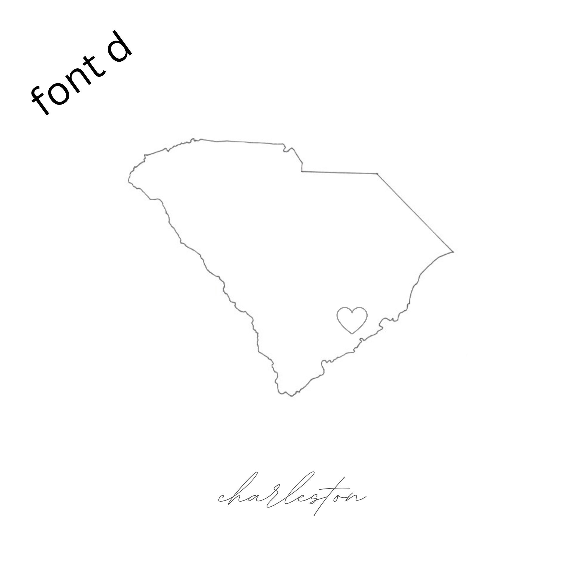Sc Line Drawings South Carolina: Minimalist Line Art - Etsy