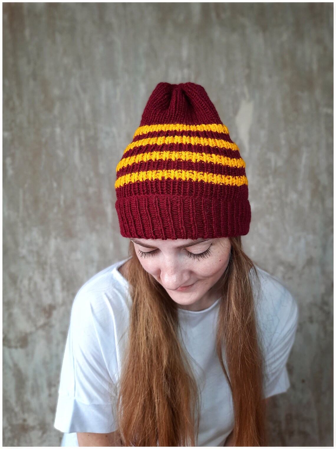 Knit hat beanie striped beanies for women 30th birthday Etsy