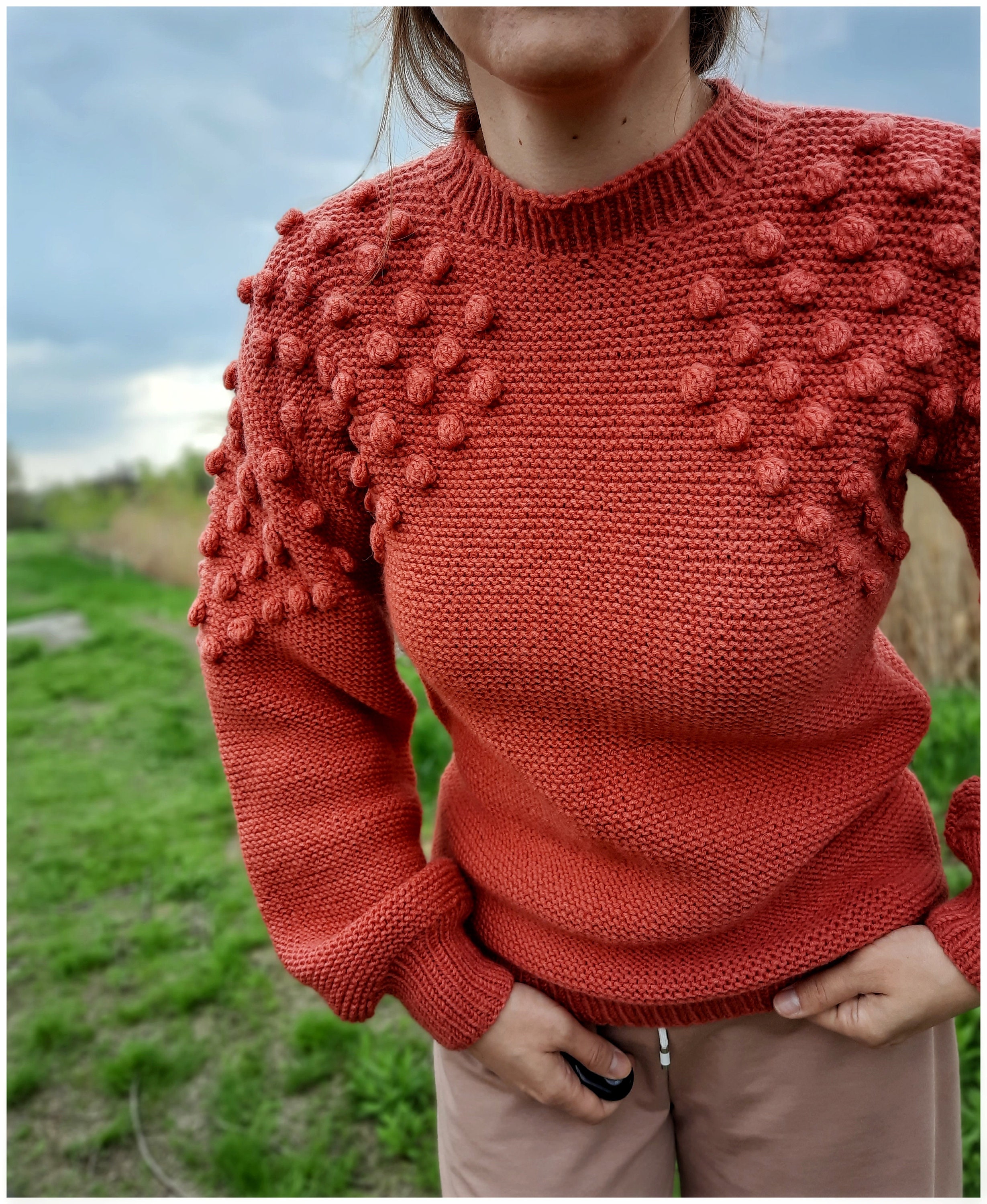 Hand knit sweater for women Etsy