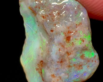 Natural Australian Fire Opal Rough, 16.00 Carat Gemstone