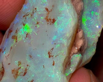 Natural Australian Fire Opal Rough Solid Fire Coober Pedy Big Piece Very Rare 262.25Cts