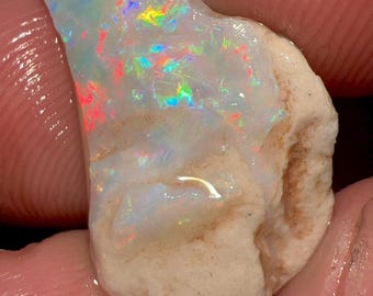 6.20 Carat Natural Australian Fire Opal Rough Solid Fire Size 20X13X6 mm