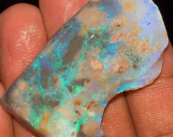 75.00 Cts Natural Australian Fire Opal Size 46X27X11 mm