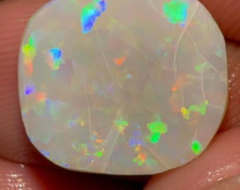 5.00 Carat Natural Australian Fire Opal Cabochon Solid Fire Size 14X12X4 mm