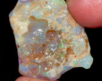 42.00 Carat Natural Australian Fire Opal Rough Solid Size 36X30X8 mm