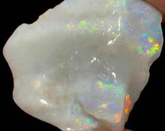7.70 Carat Natural Australian Fire Opal Rough Solid Fire Size 22X19X4 mm