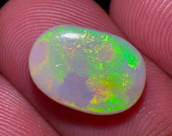 4.00 Cts Natural Australian Opal Smooth Cabochon Solid Fire Size 12X9X3 mm