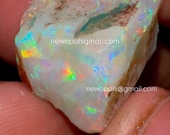 19.00 Carat Natural Australian Fire Opal Rough Solid Fire Size 20X13X10 mm