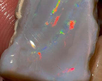 31.25 Carat Natural Australian Fire Opal Rough Solid Fire Size 30x18x12mm