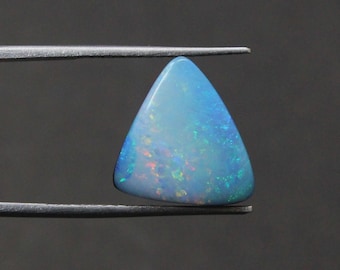 7.00 Cts Natural Australian Opal Doublet smooth Cabochon Loose Gemstone Size 14X13X5 mm Approx