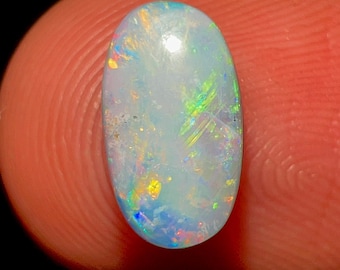 1.50 Carat Natural Australian Fire Opal Cabcohon Solid Fire Size 9X5X4 mm
